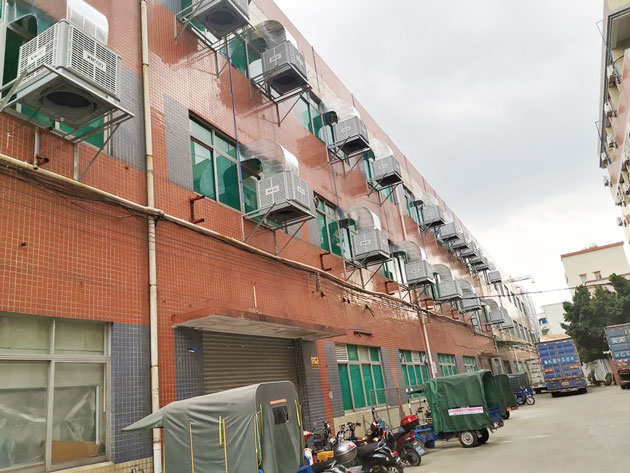 工業(yè)節(jié)能環(huán)保空調(diào)為企業(yè)生產(chǎn)車(chē)間降溫通風(fēng)