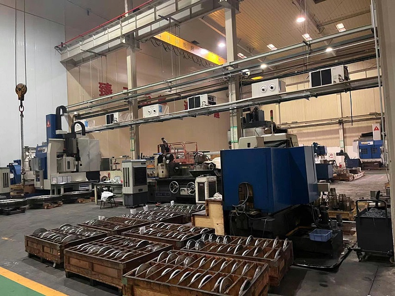 蒸發冷省電空調-臥式射流機安裝于齒輪廠車間降溫