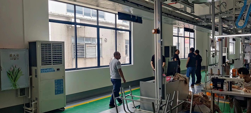 廠房車間降溫設備方案用蒸發冷省電空調,省電還環保