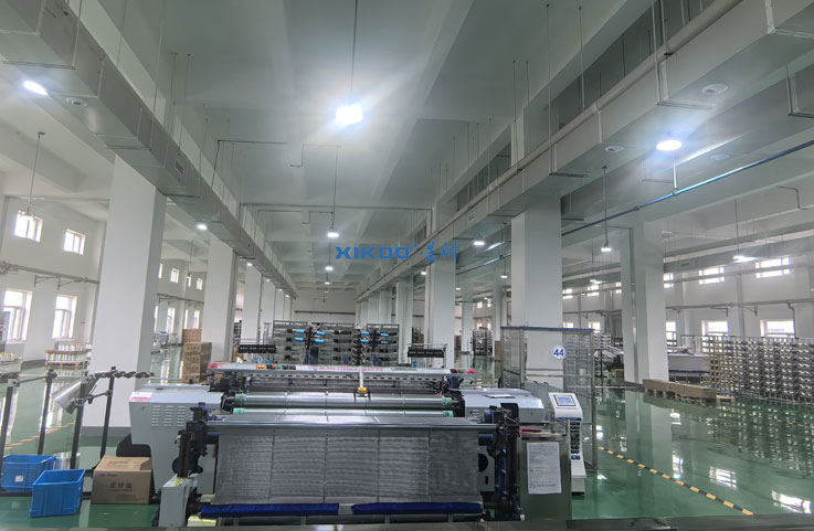 星科蒸發冷省電空調-立式管道機應用于碳纖維生產車間，制冷降溫